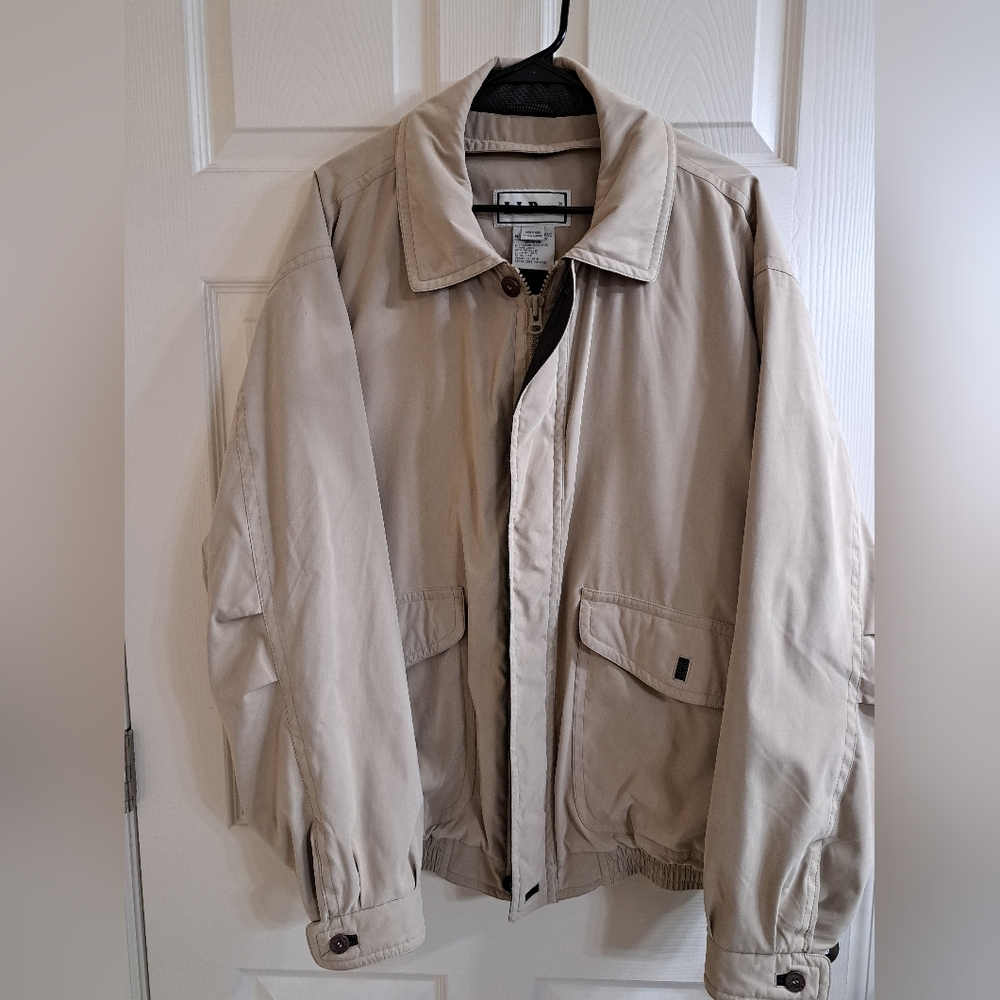 VINTAGE L.L. Bean "Rainforest"Golf Jacket Men's Beige Size XL